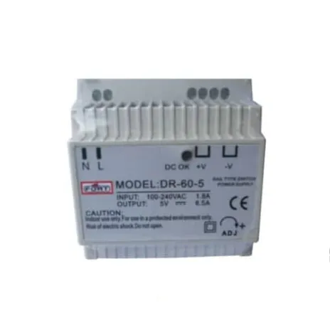 POWER SUPPLY AC TO DC FORT DIN RAIL TYPE DR-30/60-5 / 5 VDC / 3-6.5A 1 dr_30_60_5_24